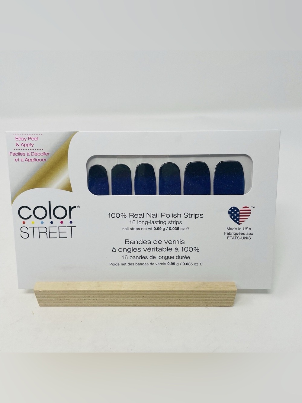 Color Street Midnight Shift Blue Nail Strips